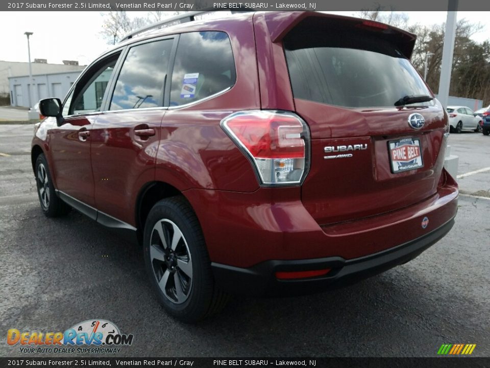 2017 Subaru Forester 2.5i Limited Venetian Red Pearl / Gray Photo #4