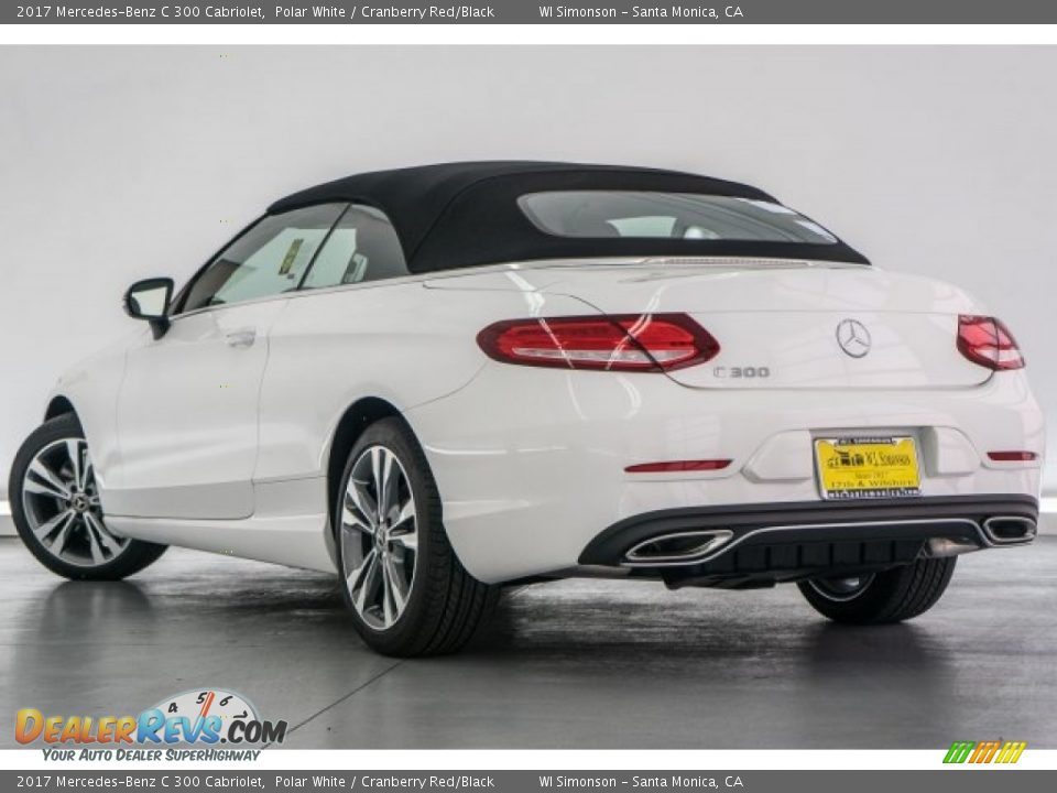 2017 Mercedes-Benz C 300 Cabriolet Polar White / Cranberry Red/Black Photo #3