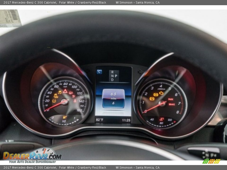 2017 Mercedes-Benz C 300 Cabriolet Polar White / Cranberry Red/Black Photo #7