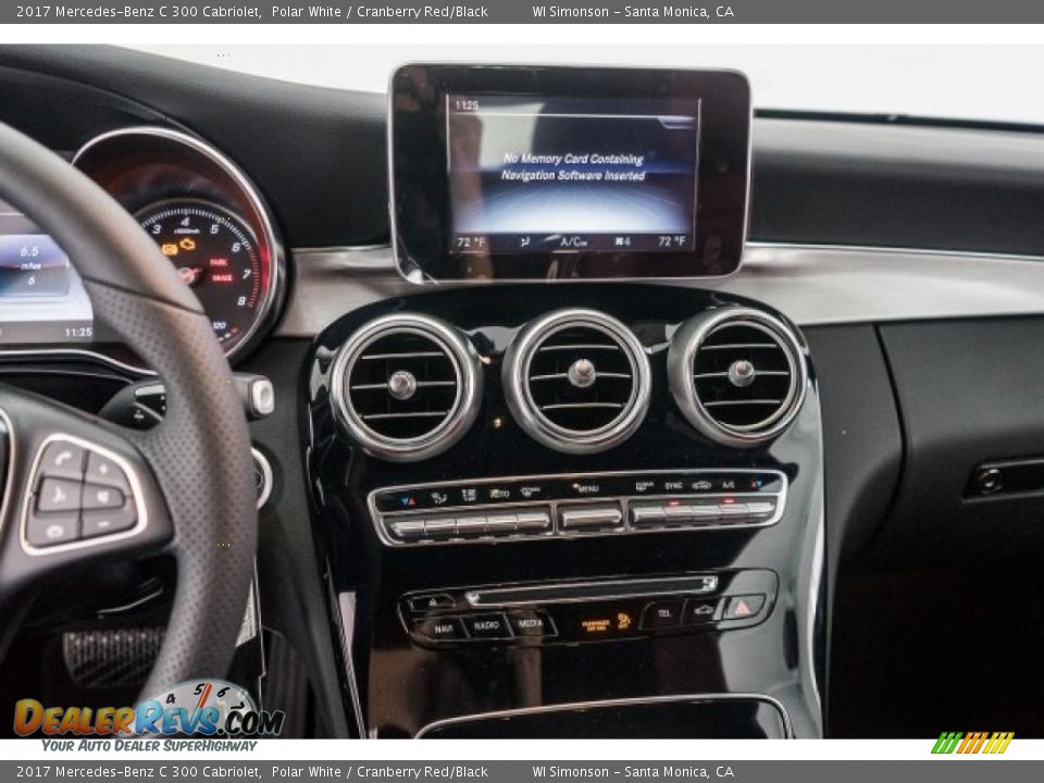 2017 Mercedes-Benz C 300 Cabriolet Polar White / Cranberry Red/Black Photo #8