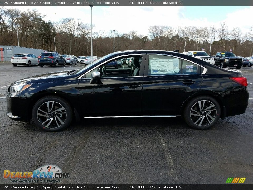 2017 Subaru Legacy 2.5i Sport Crystal Black Silica / Sport Two-Tone Gray Photo #3