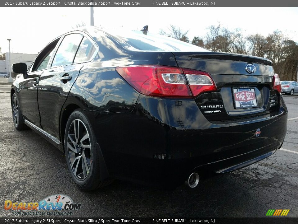 2017 Subaru Legacy 2.5i Sport Crystal Black Silica / Sport Two-Tone Gray Photo #4