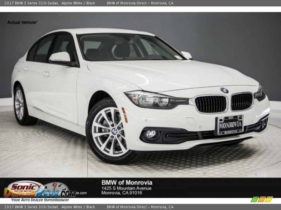 2017 BMW 3 Series 320i Sedan Alpine White / Black Photo #1