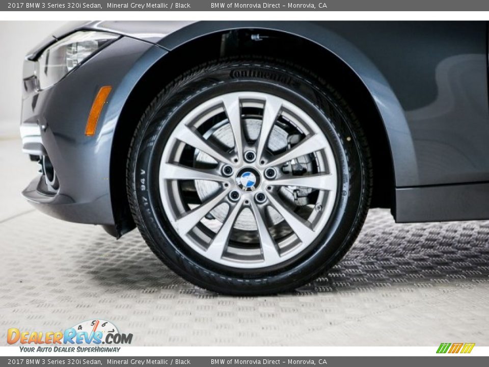 2017 BMW 3 Series 320i Sedan Mineral Grey Metallic / Black Photo #9