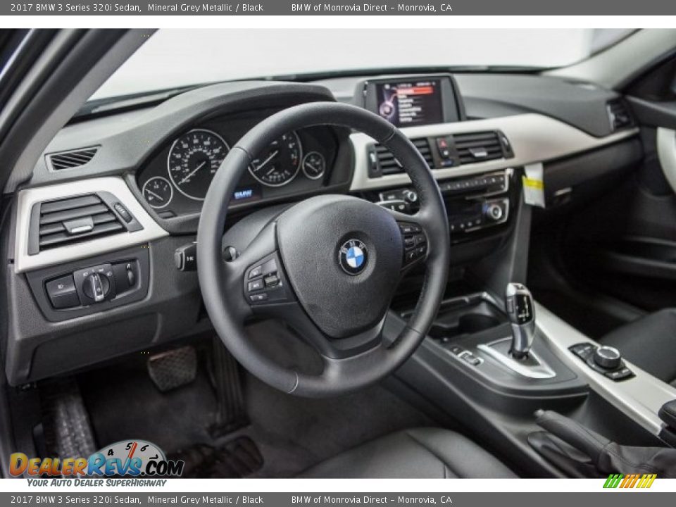 2017 BMW 3 Series 320i Sedan Mineral Grey Metallic / Black Photo #6