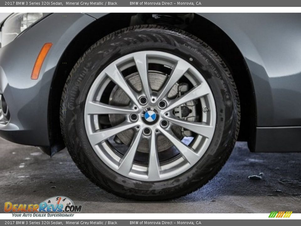 2017 BMW 3 Series 320i Sedan Mineral Grey Metallic / Black Photo #9