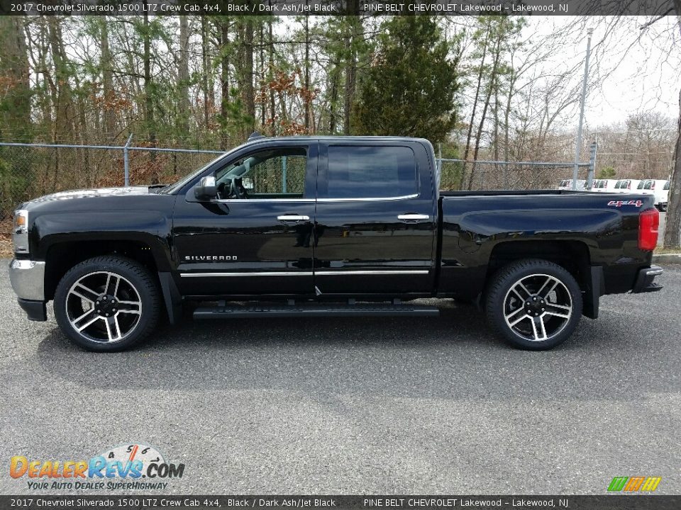2017 Chevrolet Silverado 1500 LTZ Crew Cab 4x4 Black / Dark Ash/Jet Black Photo #3