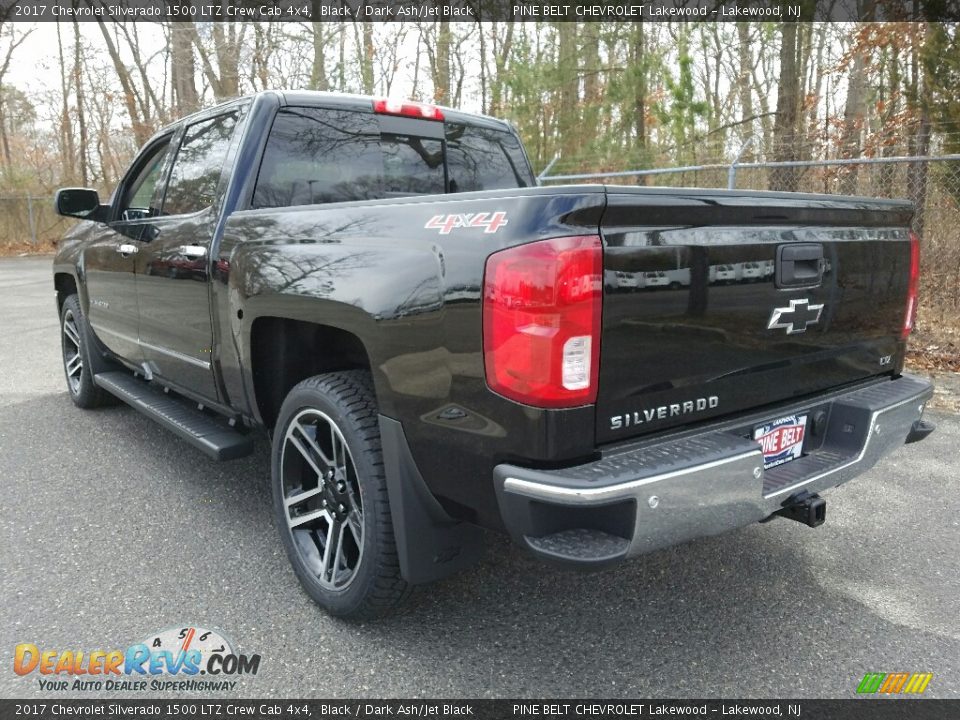 2017 Chevrolet Silverado 1500 LTZ Crew Cab 4x4 Black / Dark Ash/Jet Black Photo #4