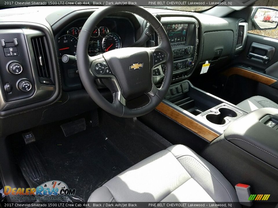 2017 Chevrolet Silverado 1500 LTZ Crew Cab 4x4 Black / Dark Ash/Jet Black Photo #9