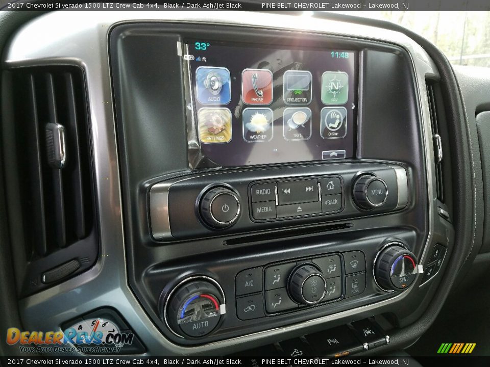 2017 Chevrolet Silverado 1500 LTZ Crew Cab 4x4 Black / Dark Ash/Jet Black Photo #10