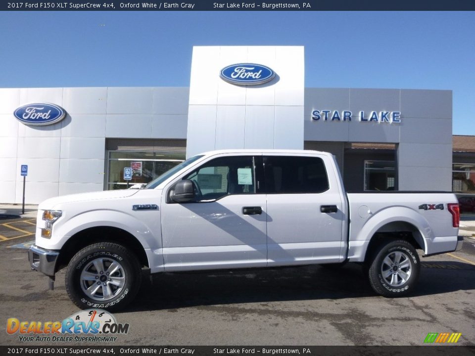 2017 Ford F150 XLT SuperCrew 4x4 Oxford White / Earth Gray Photo #1