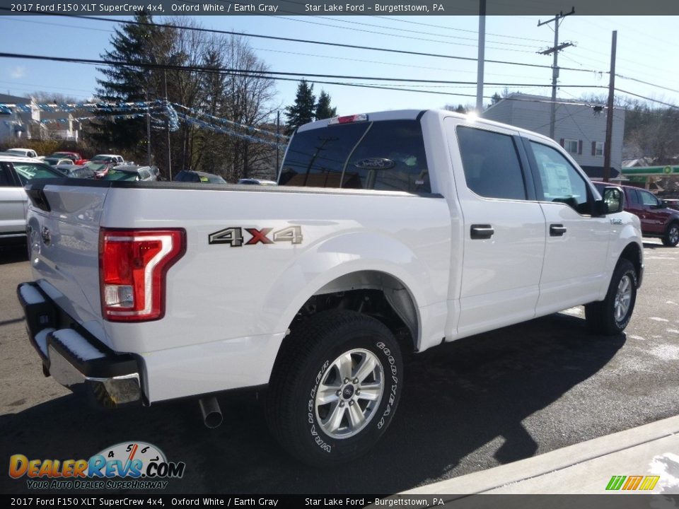 2017 Ford F150 XLT SuperCrew 4x4 Oxford White / Earth Gray Photo #6