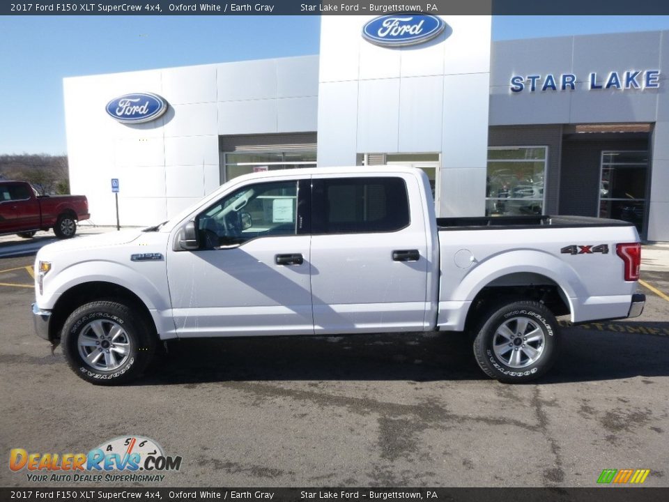 2017 Ford F150 XLT SuperCrew 4x4 Oxford White / Earth Gray Photo #9