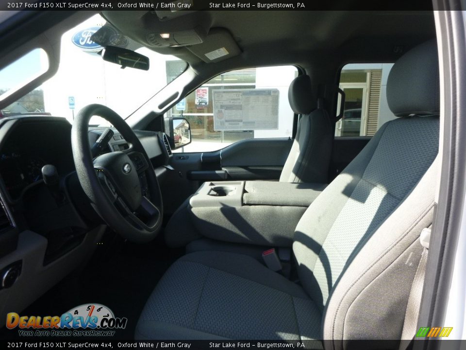2017 Ford F150 XLT SuperCrew 4x4 Oxford White / Earth Gray Photo #10