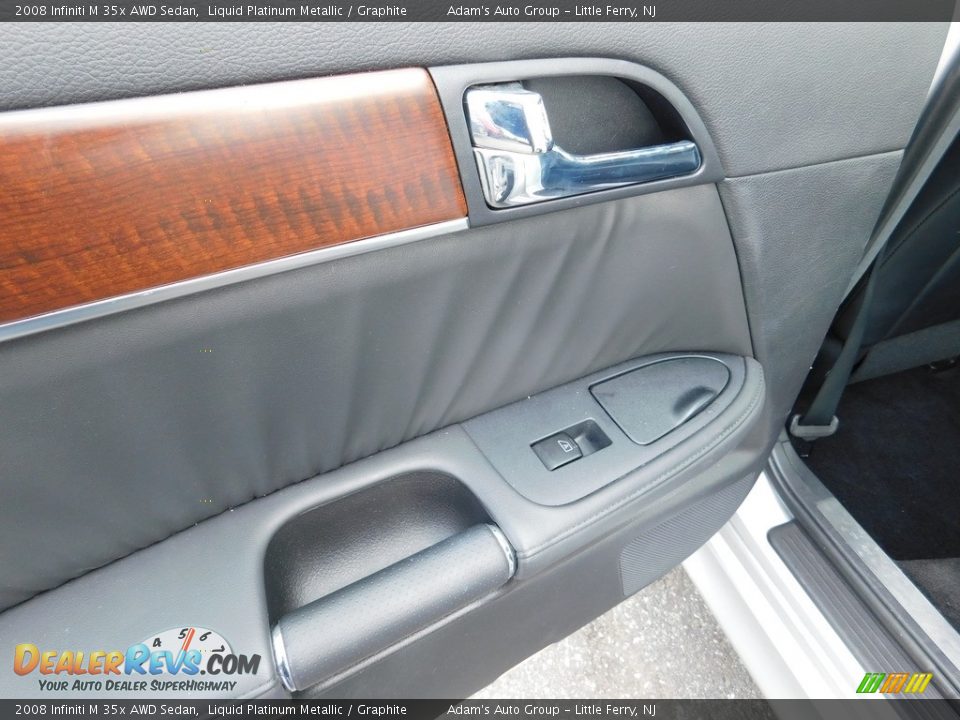 2008 Infiniti M 35x AWD Sedan Liquid Platinum Metallic / Graphite Photo #31