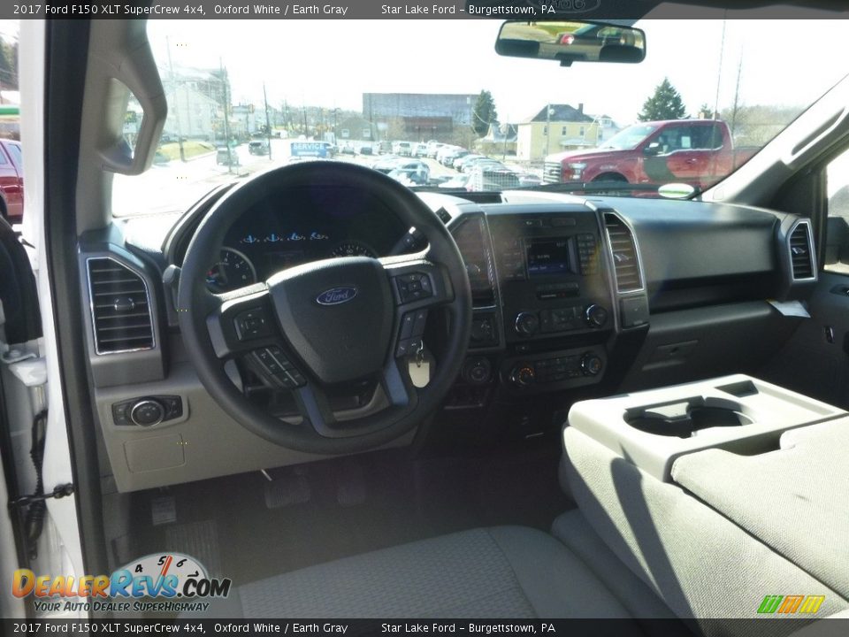 2017 Ford F150 XLT SuperCrew 4x4 Oxford White / Earth Gray Photo #12