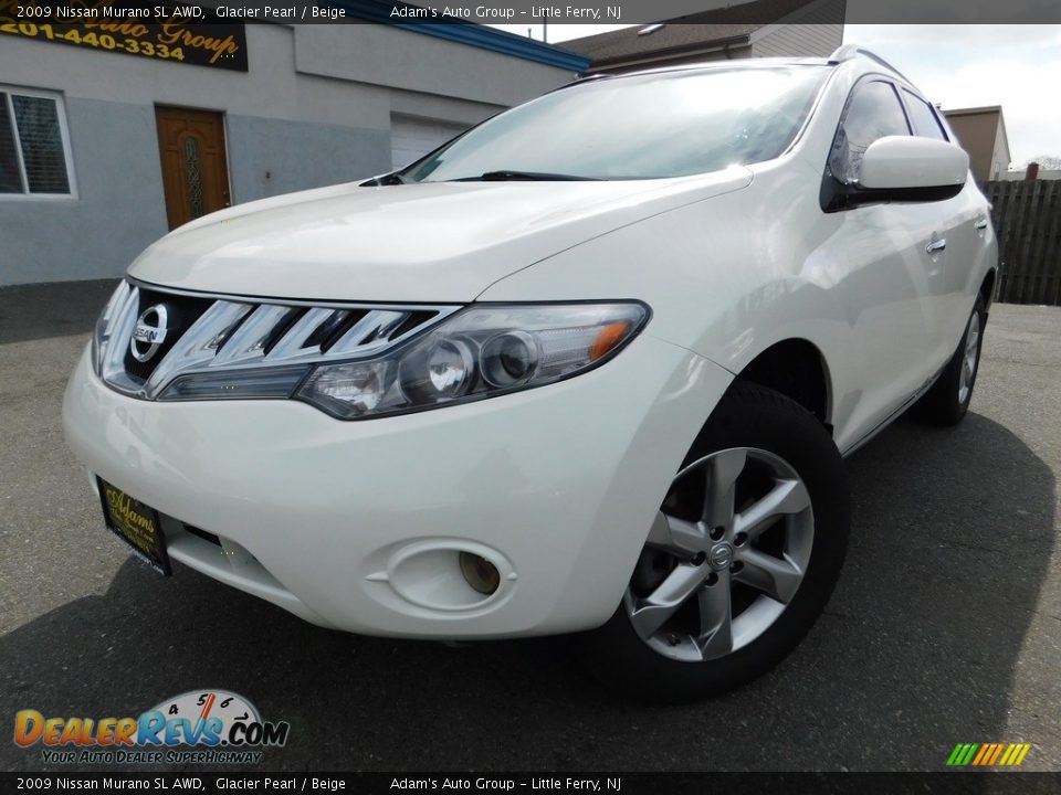 2009 Nissan Murano SL AWD Glacier Pearl / Beige Photo #1