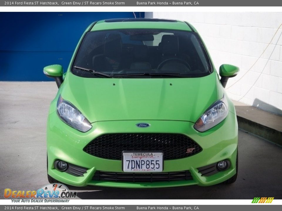 2014 Ford Fiesta ST Hatchback Green Envy / ST Recaro Smoke Storm Photo #7