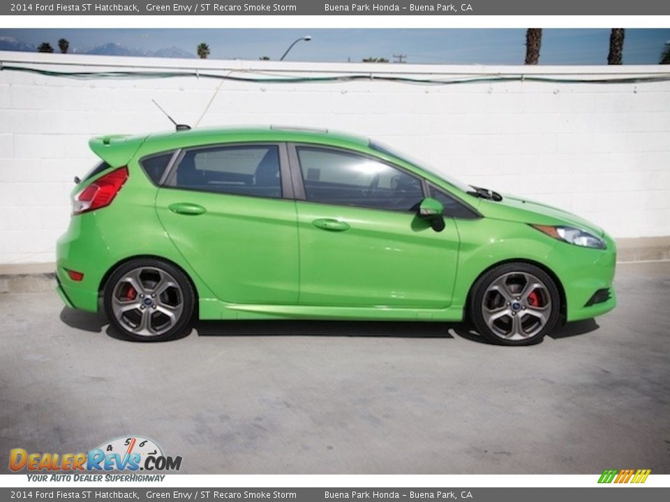 2014 Ford Fiesta ST Hatchback Green Envy / ST Recaro Smoke Storm Photo #8