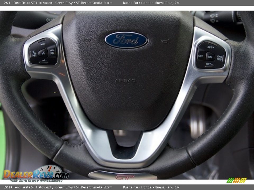 2014 Ford Fiesta ST Hatchback Green Envy / ST Recaro Smoke Storm Photo #11