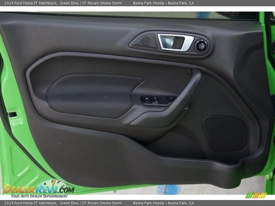 2014 Ford Fiesta ST Hatchback Green Envy / ST Recaro Smoke Storm Photo #22