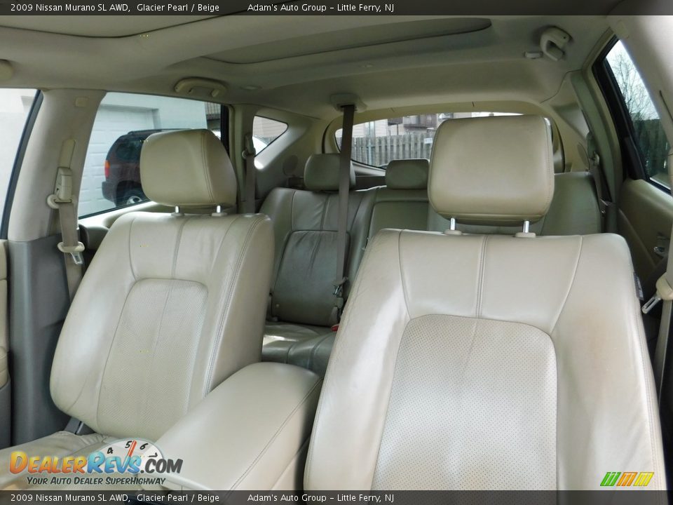 2009 Nissan Murano SL AWD Glacier Pearl / Beige Photo #15