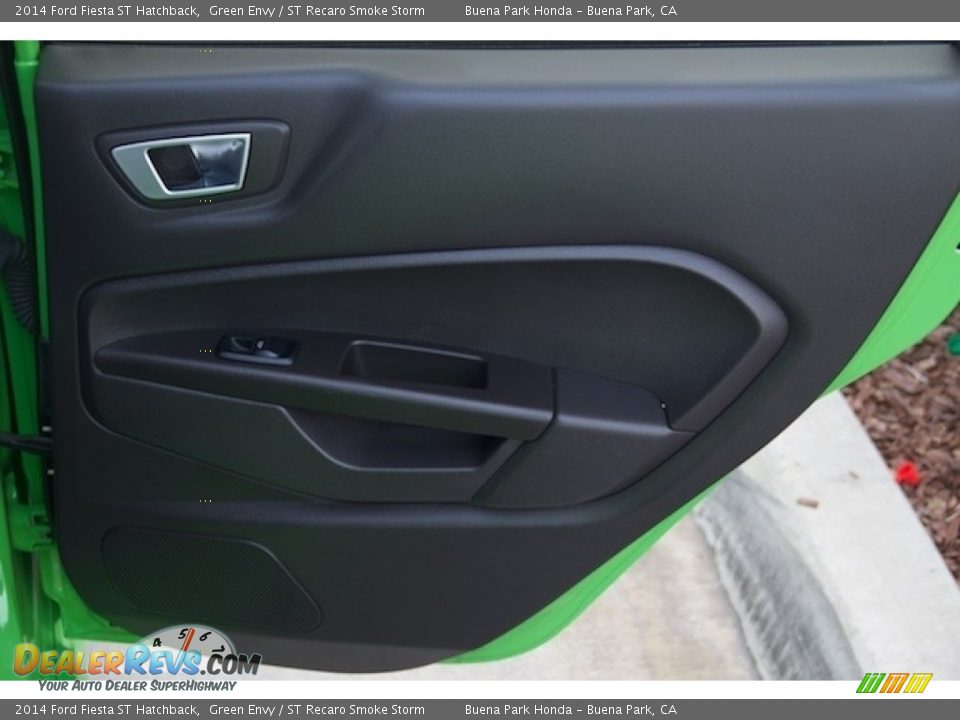 2014 Ford Fiesta ST Hatchback Green Envy / ST Recaro Smoke Storm Photo #24