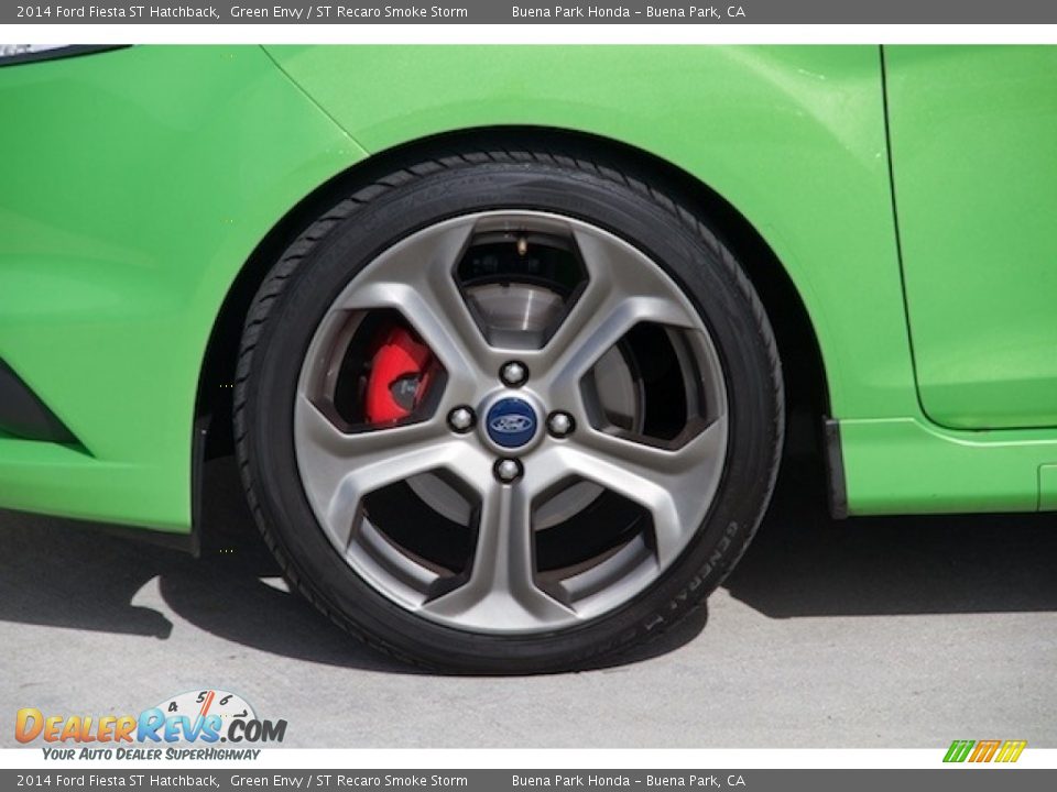 2014 Ford Fiesta ST Hatchback Green Envy / ST Recaro Smoke Storm Photo #30