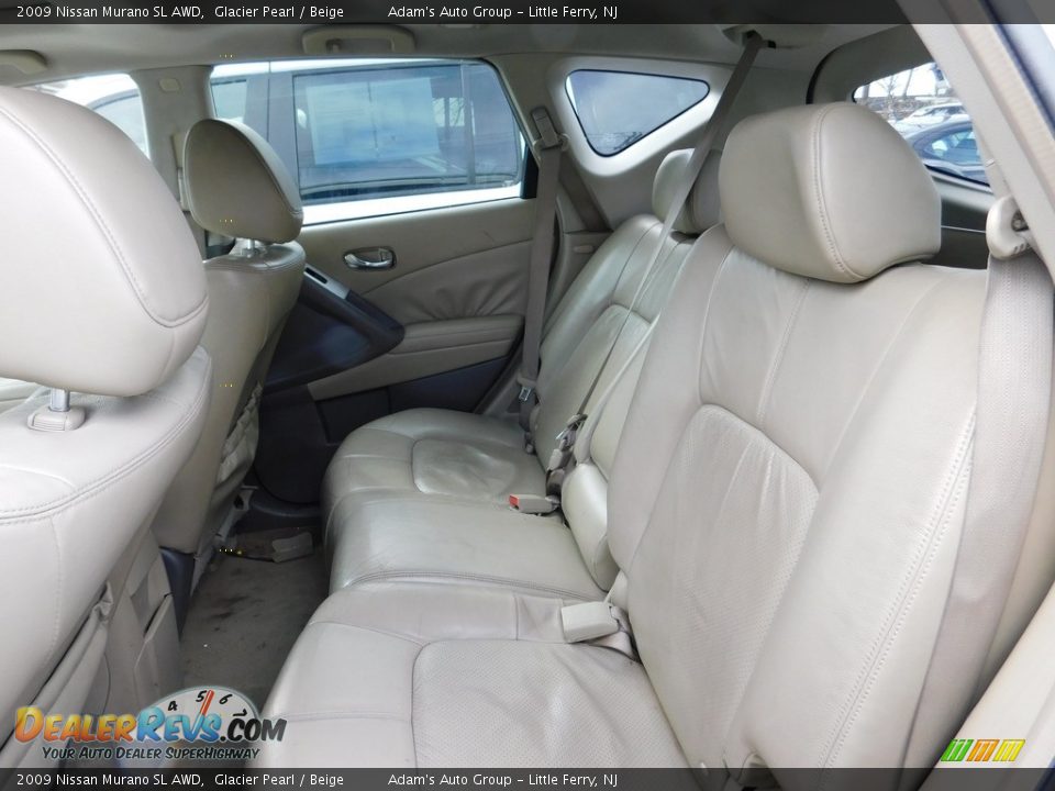 2009 Nissan Murano SL AWD Glacier Pearl / Beige Photo #29