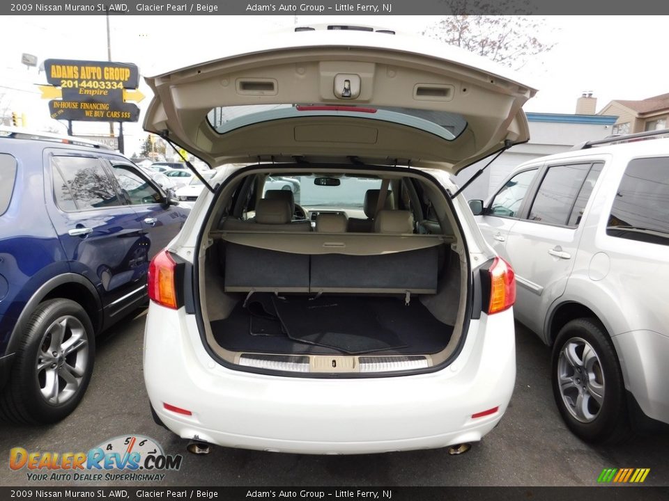 2009 Nissan Murano SL AWD Glacier Pearl / Beige Photo #30