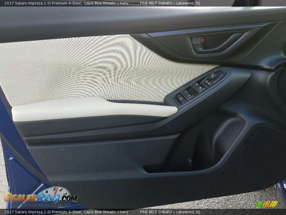 2017 Subaru Impreza 2.0i Premium 4-Door Lapis Blue Metallic / Ivory Photo #6