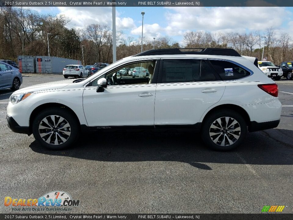2017 Subaru Outback 2.5i Limited Crystal White Pearl / Warm Ivory Photo #3