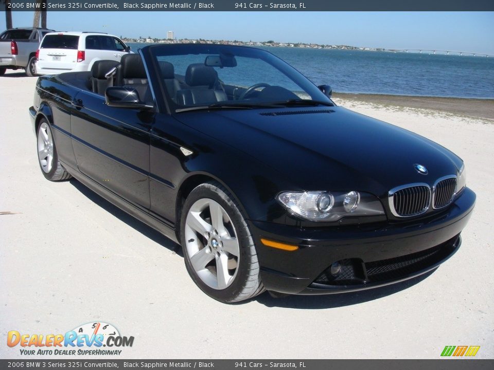 2006 BMW 3 Series 325i Convertible Black Sapphire Metallic / Black Photo #1