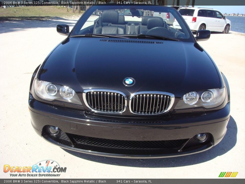 2006 BMW 3 Series 325i Convertible Black Sapphire Metallic / Black Photo #2