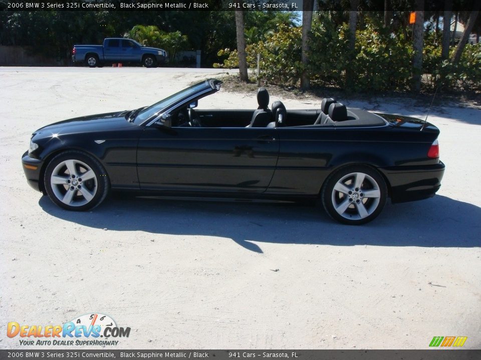 2006 BMW 3 Series 325i Convertible Black Sapphire Metallic / Black Photo #4