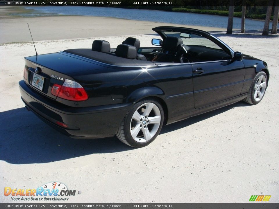 2006 BMW 3 Series 325i Convertible Black Sapphire Metallic / Black Photo #7