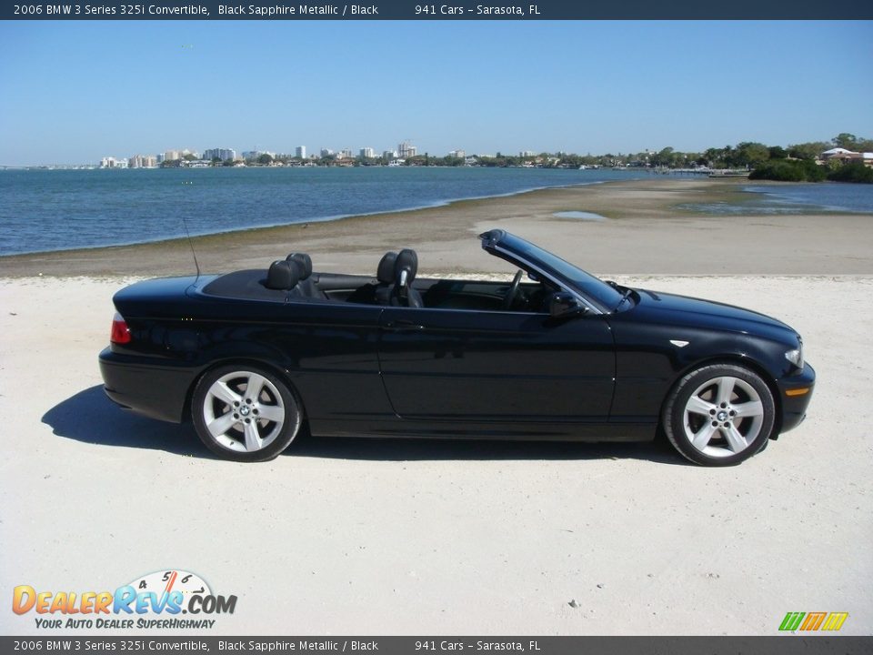 2006 BMW 3 Series 325i Convertible Black Sapphire Metallic / Black Photo #8