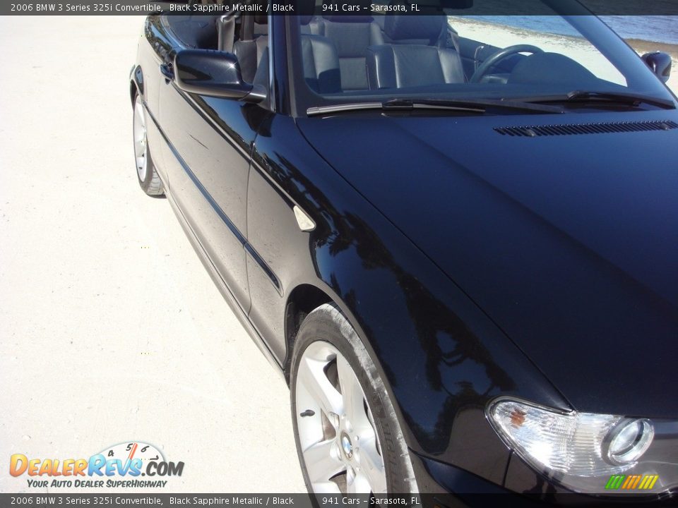 2006 BMW 3 Series 325i Convertible Black Sapphire Metallic / Black Photo #9