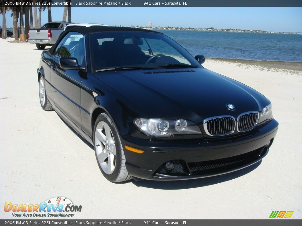 2006 BMW 3 Series 325i Convertible Black Sapphire Metallic / Black Photo #20