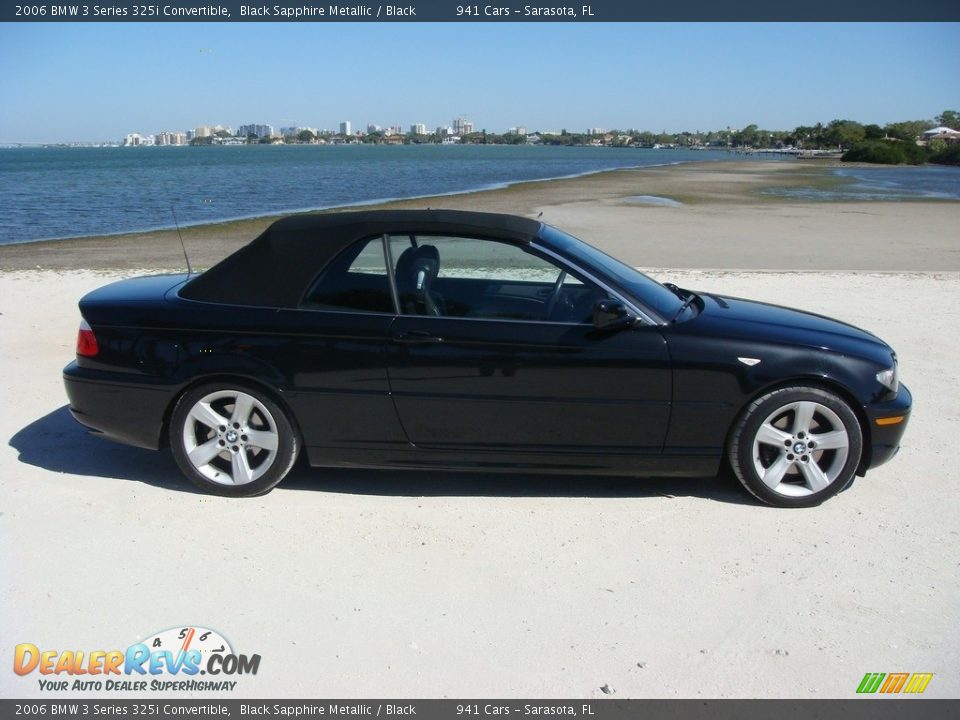 2006 BMW 3 Series 325i Convertible Black Sapphire Metallic / Black Photo #21