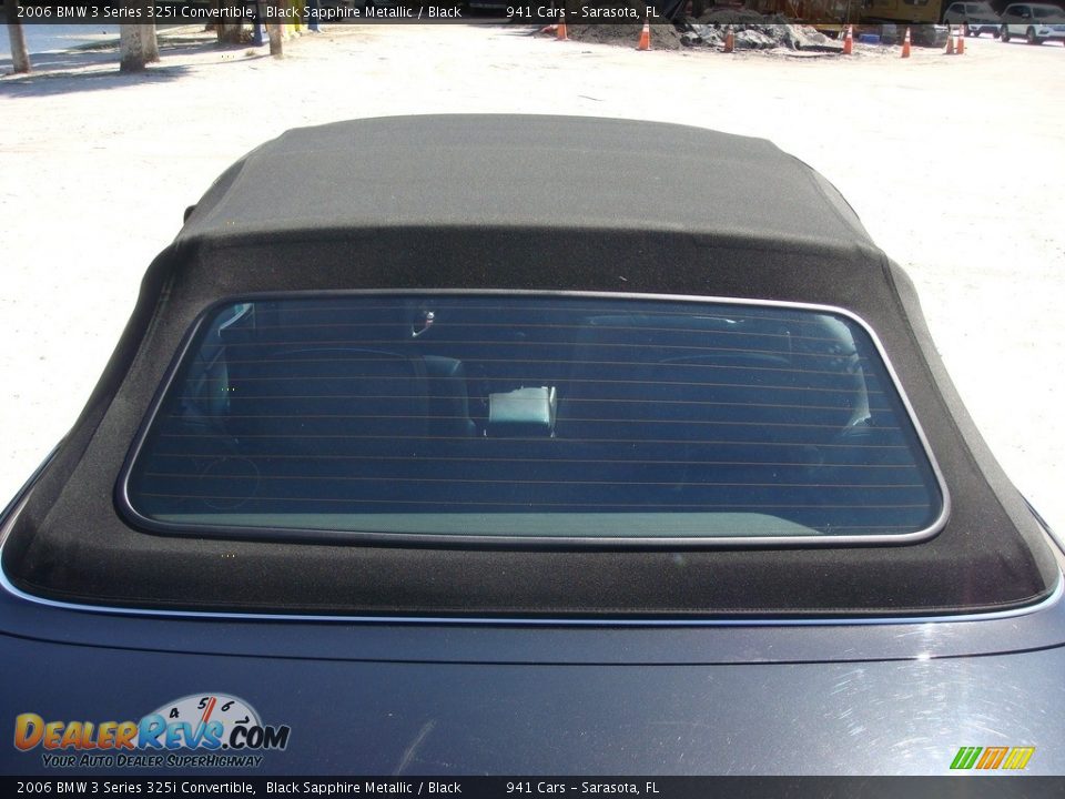 2006 BMW 3 Series 325i Convertible Black Sapphire Metallic / Black Photo #23