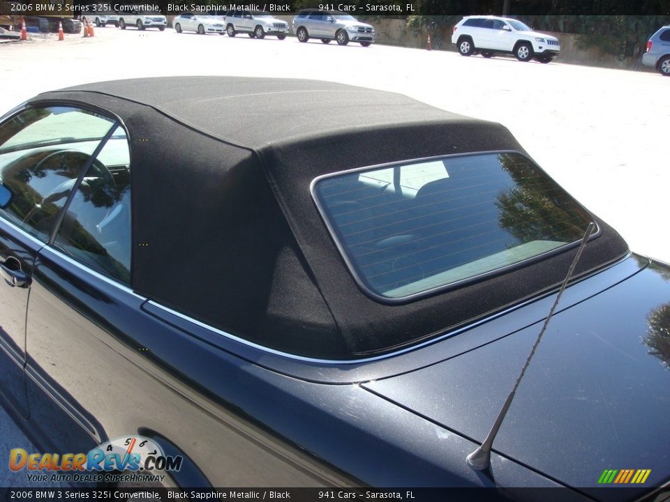 2006 BMW 3 Series 325i Convertible Black Sapphire Metallic / Black Photo #24