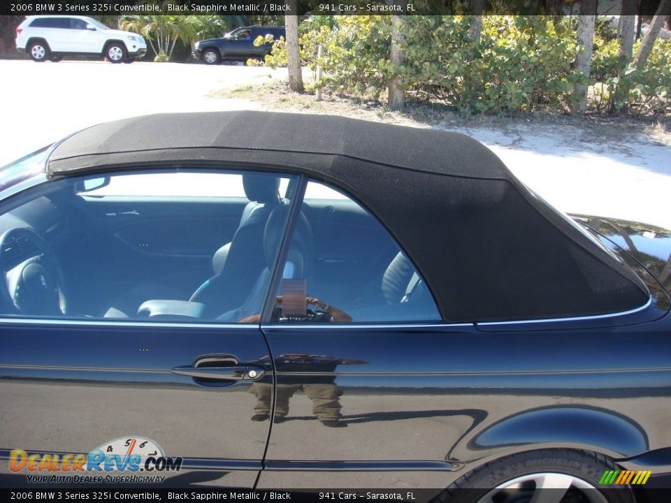 2006 BMW 3 Series 325i Convertible Black Sapphire Metallic / Black Photo #25