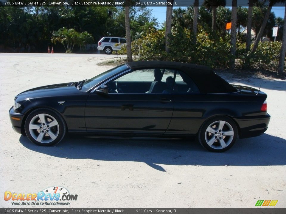 2006 BMW 3 Series 325i Convertible Black Sapphire Metallic / Black Photo #26