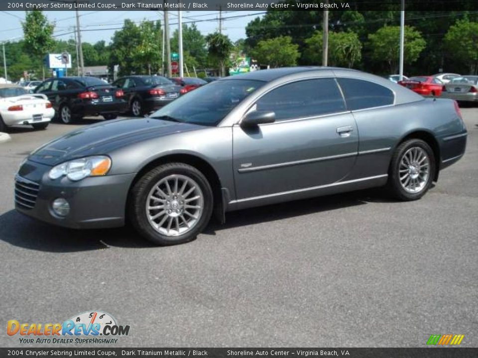 2004 Chrysler Sebring Limited Coupe Dark Titanium Metallic / Black Photo #2