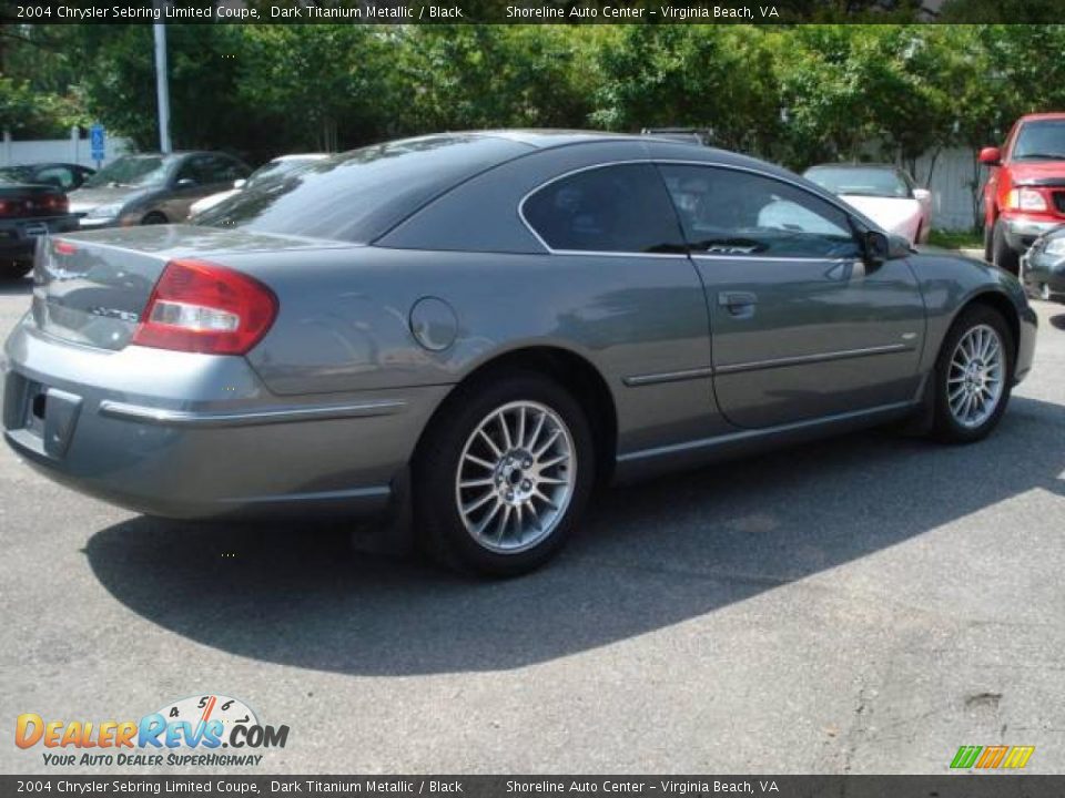 2004 Chrysler Sebring Limited Coupe Dark Titanium Metallic / Black Photo #4