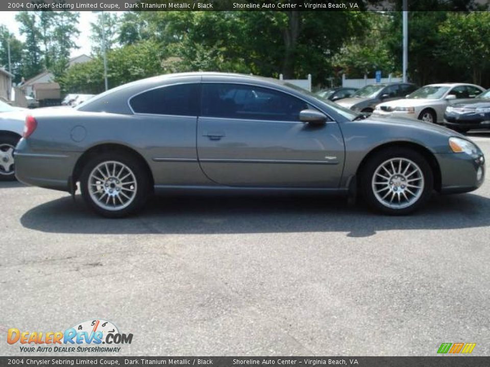 2004 Chrysler Sebring Limited Coupe Dark Titanium Metallic / Black Photo #5