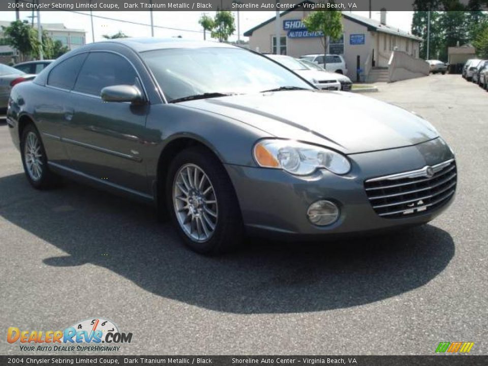 2004 Chrysler Sebring Limited Coupe Dark Titanium Metallic / Black Photo #6