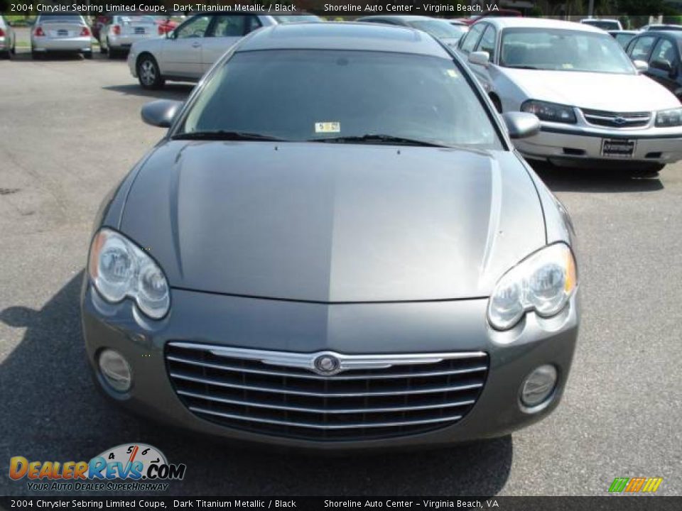 2004 Chrysler Sebring Limited Coupe Dark Titanium Metallic / Black Photo #7