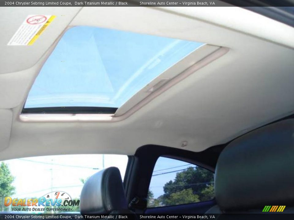 2004 Chrysler Sebring Limited Coupe Dark Titanium Metallic / Black Photo #11